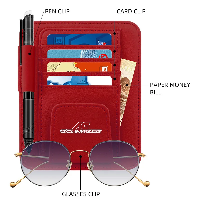 Автомобильный органайзер для солнцезащитного козырька, многокарманный держатель для хранения карт и очков, автомобильные аксессуары для BMW AC Мена шнуцера M E46 E39 E36 E34 X1 X3 5