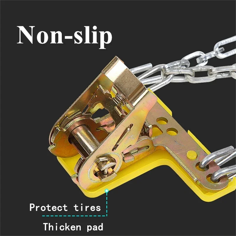Universal Steel Truck Car Wheels Tyre Tire Snow Chains Belt Winter Anti-skid Vehicles SUV Wheel Chain Mud Road Safe Safety