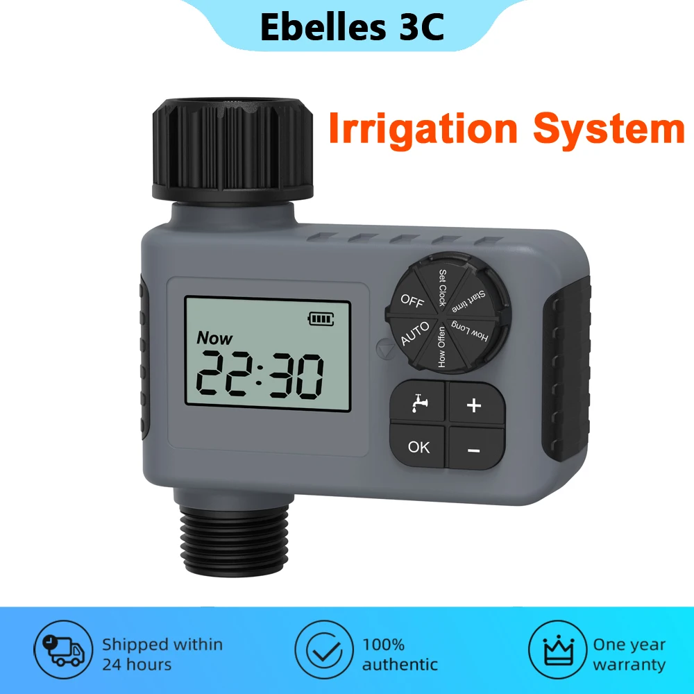 Smart Garden Watering System with LCD Screen Outdoor Plant Automatic Irrigation System Faucet Controller Drip Watering Timer