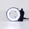 Adjustable Black or White LED Ring Light Illuminator Lamp For Industry Stereo Video Camera Trinocular Microscope Lens Magnifier 4