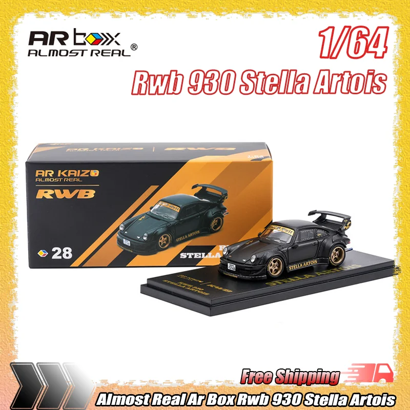 1:64 스케일 새롭고 거의 실제와 같은 AR 박스 RWB 930 스텔라 아르투아 ..