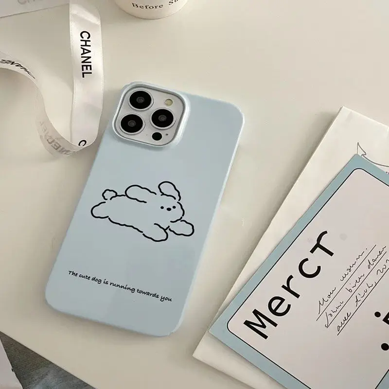 Cute Cartoon Dog Cat Soft Silicone Case for iPhone