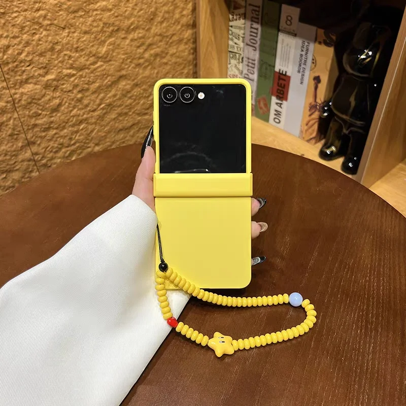 Star Yellow Chain Rope Hinge Protective Phone Case Cover