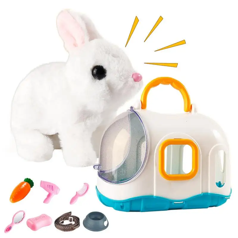 

Электрические питомцы для детей, плюшевые ходячие питомцы, игрушка для детей, мягкие волосы, Интерактивная плюшевая игрушка для детей на день рождения и Рождество