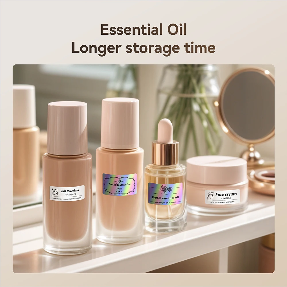 For NiiMBOT M2 Transfer Label Printer White Transparent Color Laser Labels Sticker Paper Adhesive for Office/Outdoor Keep Long