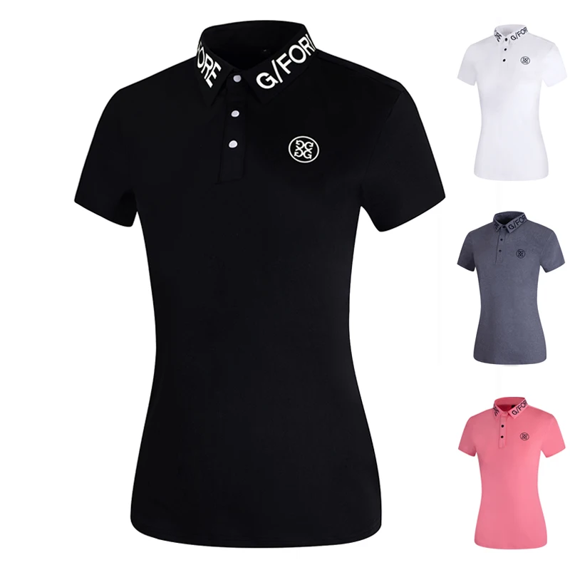 Golf Apparel Women's Short Sleeve Sports Slim Fit Tshirt Sweatwicking