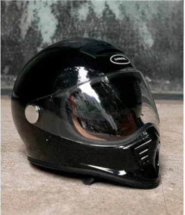 thumbnail image 1 of Casco de motocicleta de cara completa con doble lente todoterreno, casco Retro con certificación DOT, lentes negros, Cascos para motos Harley Casco moto, 1 of 5