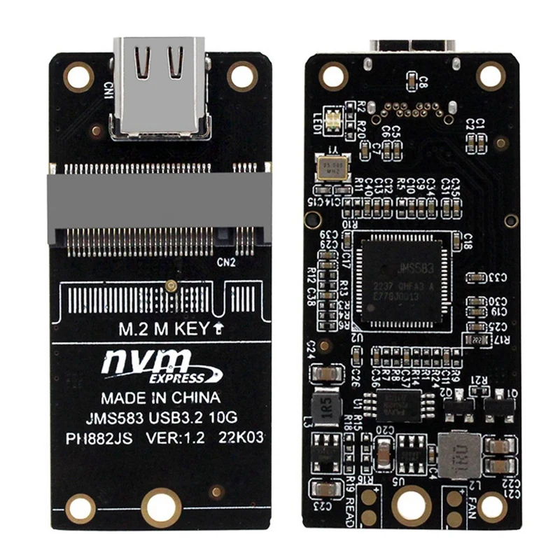 2X TYPE-C to M.2  NVME SSD , Nvme Ŭ, M.2 to USB 3.2, C Ÿ  M.2 SSD 2230 2242 2260 2280