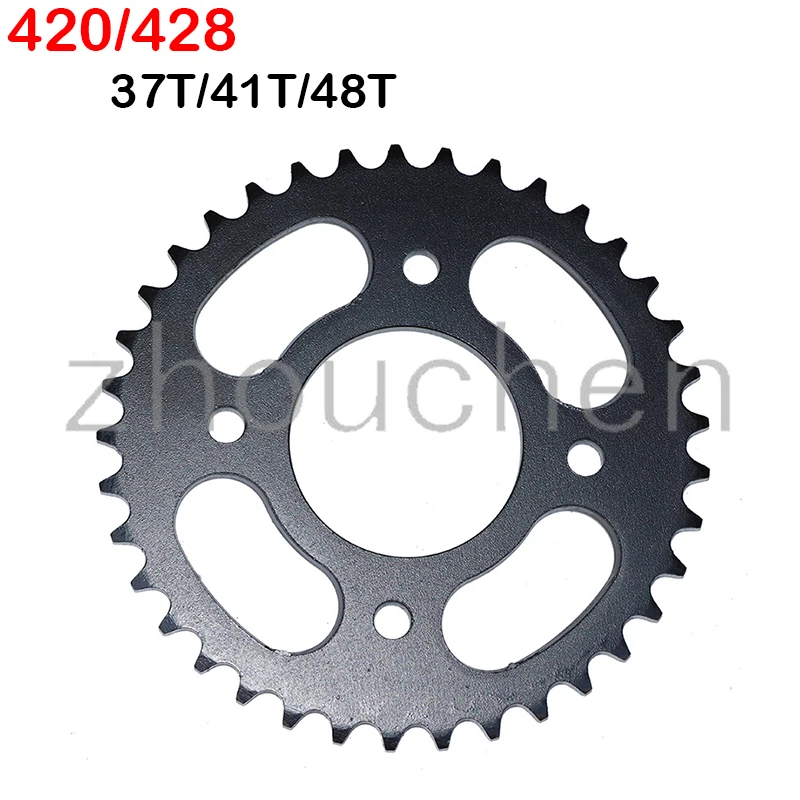 420/428 Chains 58MM 37T/41T/48T Motorcycle Chain Sprockets Rear Back Sprocket engine sprocket for ATV Quad Pit Dirt Bike Motorcycle Motor Moped