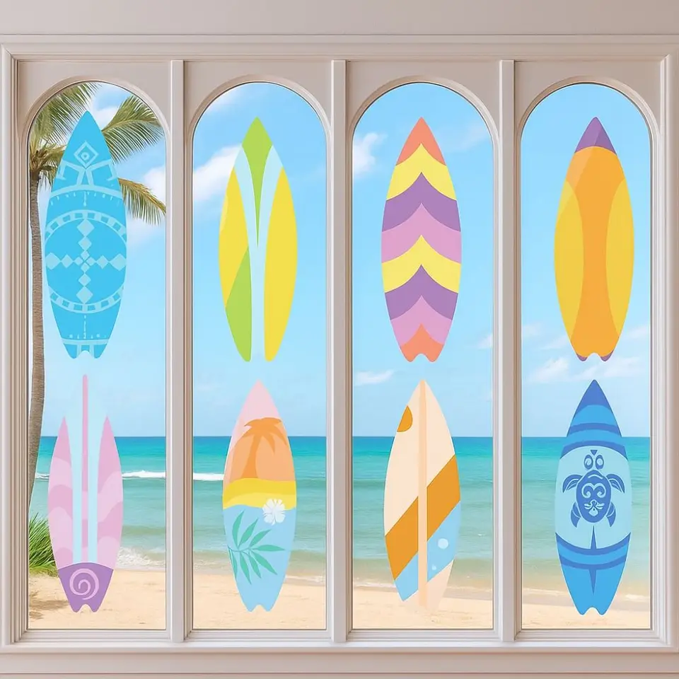 Surfboard Stcker Waterproof Vnyl Decals Trendy | Etsy