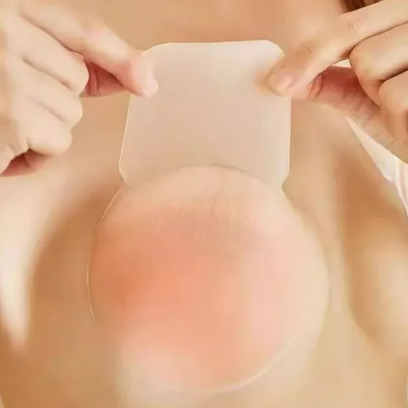 Women Anti Sagging Chest Patch Silicone Stretchable Bra Pad Protective Breast Lifting Sticker Anti Convex Point Nipple Cover