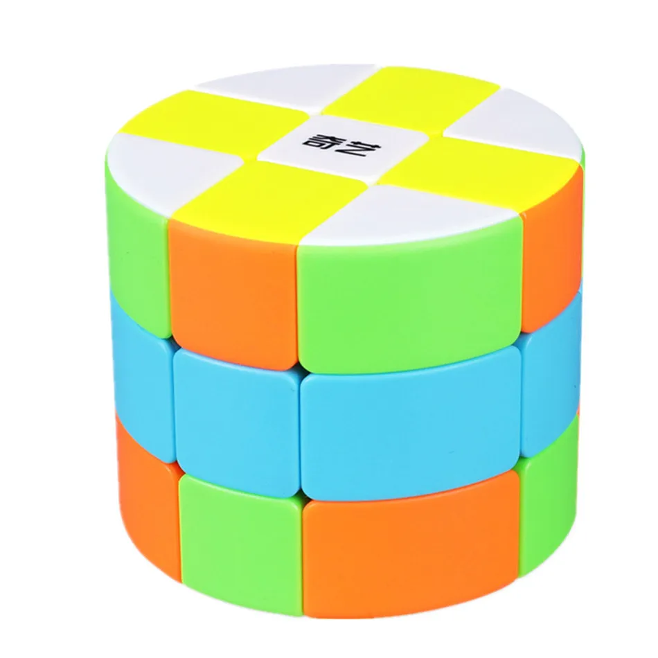 Qiyi Barrel Cube 3x3x3 Stickerless Strange-Shape 3x3 Magic Cube Twisty Mgaic Cube Learning&Educational Puzzle Toys