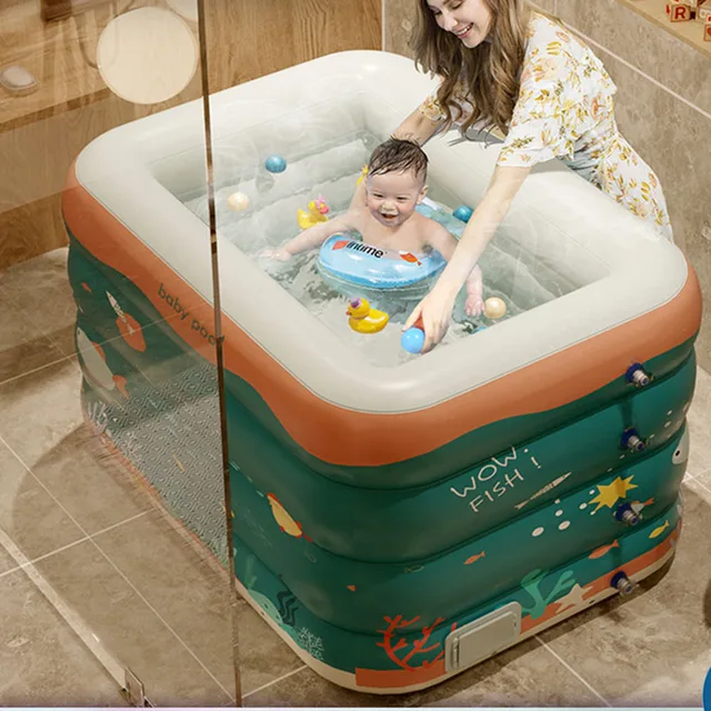 Portable Foldable Baby Bathtub Barrel Swimming Pool Bidet Outdoor Bathtub Trips Beach Foot Tina Plegable Inflatable Spa HY50BT