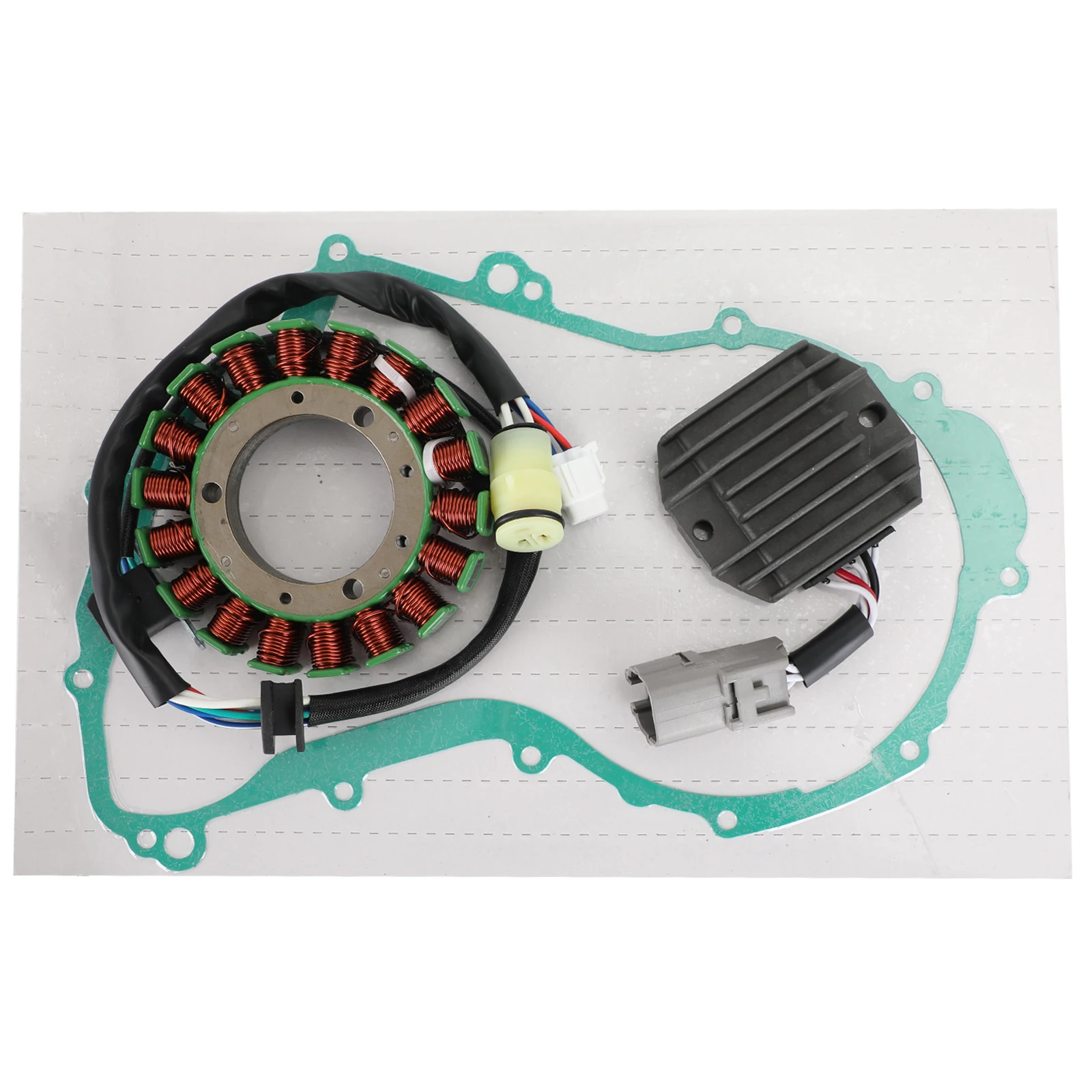 ExtremePowersports OE Magneto Stator + Rectifier + Gasket Kit For 06-11 Ninja 650, Versys, ER-6