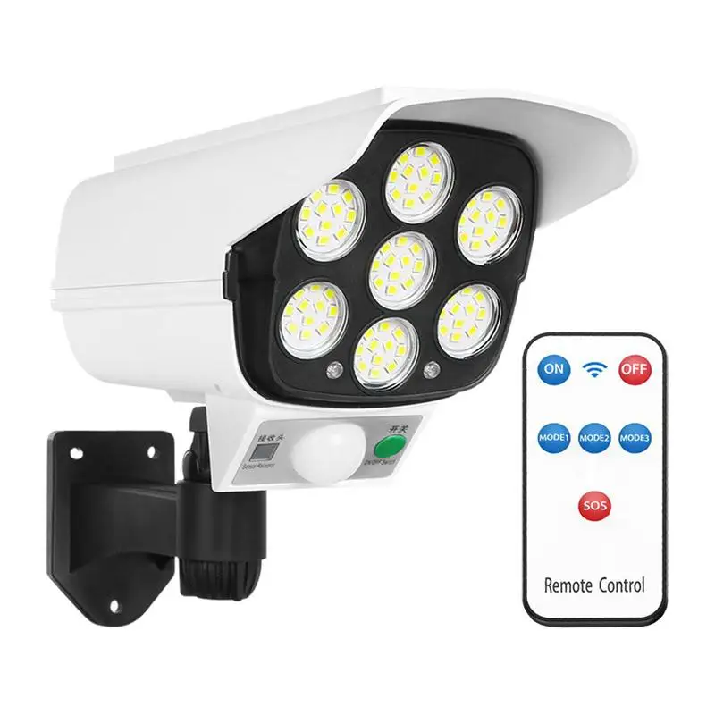 

Multifunctional Solar Lamp Outside Solar Powered Waterproof Wall Lamp Remote Control Street Lights Anti theft Yard Wall Lamp