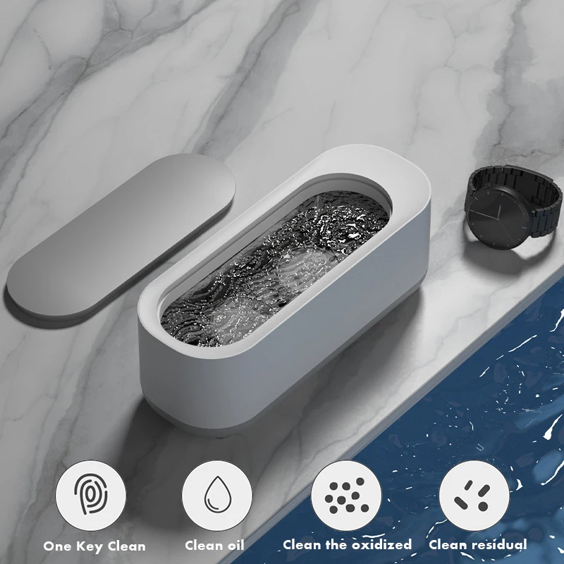 

2022 Ultrasonic Cleaning Machine 45000Hz High Frequency Vibration Wash Cleaner Washing Jewelry Glasses Watch Washing Small Ring