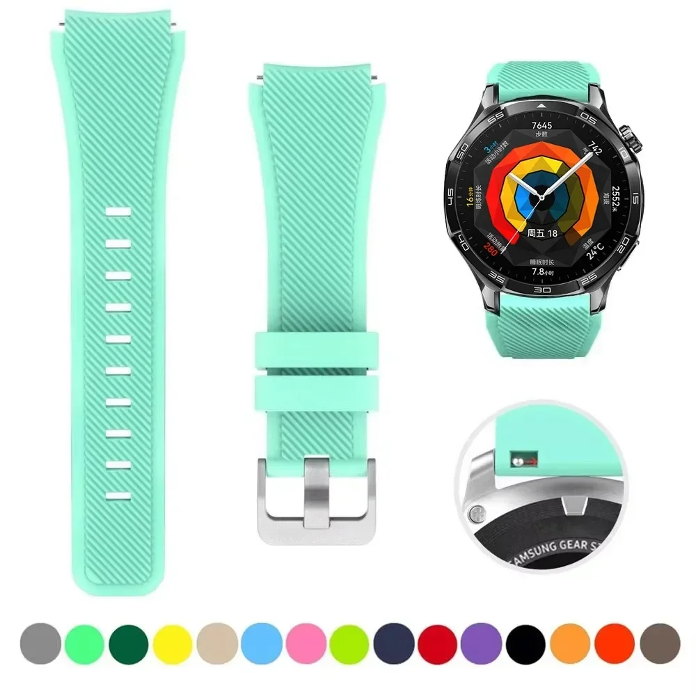 Silicone Smartwatch Strap - 22mm Soft Bracelet Belt