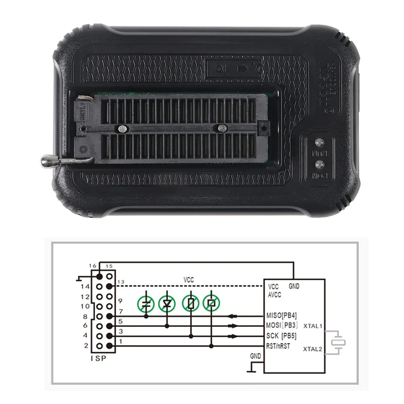 B04B-T48 TL866-3G 프로그래머 + ISP 케이블 지원 SPI/Nor/NAND 플래시/EMMC BGA153/162/169/100/221 TSOP/SOP/PLCC용 31000+ Ics