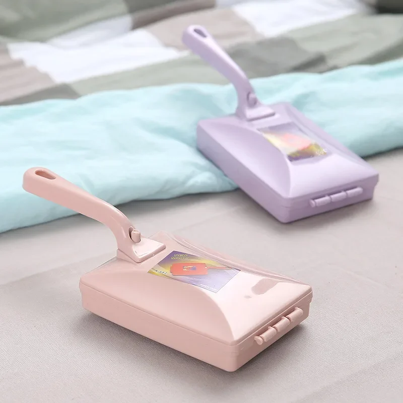 Cleaning Tools 1pc-Carpet Crumbs Table Brush Manual Crumb Cleaner Handheld Double Roller Sweepers For Home Bedroom Office Carpet Debris Brush