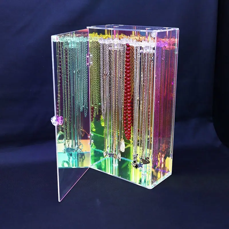 Acrylic Transparent Jewelry Box Organizer Drawer Women Jewelry Box Storage Necklace Bracelet Earrings Display Stand Accessories