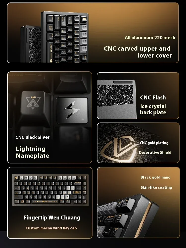 VGN Flash75 Magnetic Keyboard Aluminum Shell Gasket Hot-Swap RGB