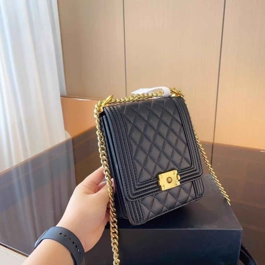 

Foreign Style Portable Shoulder Bag Women Metal Chain Crossbody Cell Phone Bag Mini Girls Wallets Versatile Satchel Clutch Purse