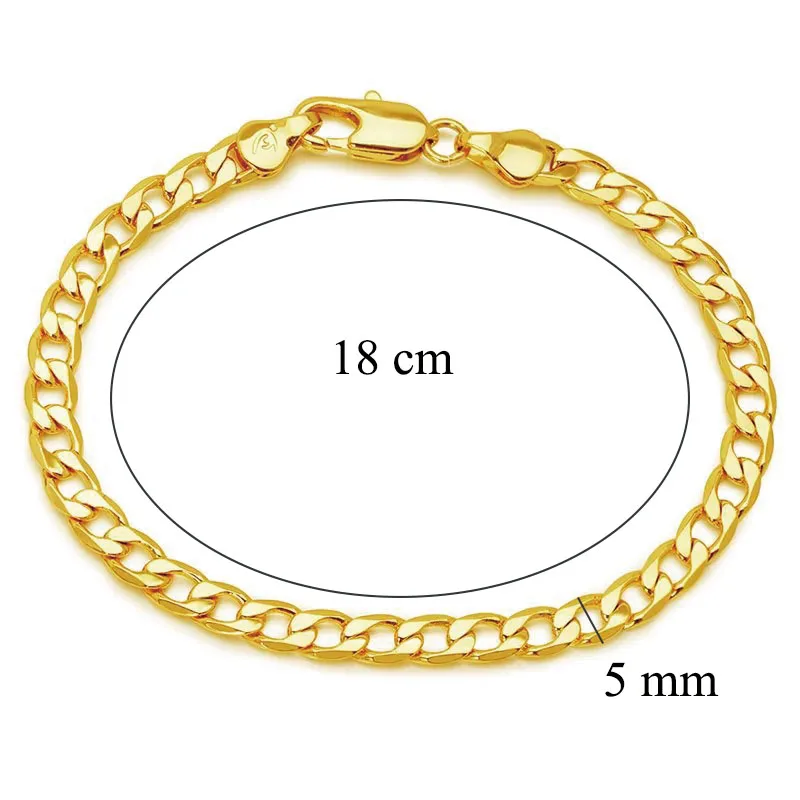 １８金 bracelet 6W　18cm  japan gold 5gram Tomodachi Imports - 18k Japan Yellow Gold 6 cut 5g 18cm
