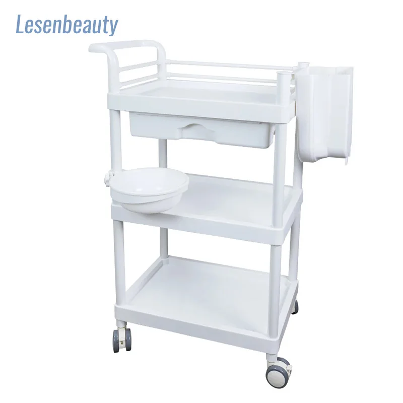 

Beauty Salon Special Beauty Trolley Mobile Pulley Beauty Spa Instrument Tool Car Storage Shelf Drawer Tattoo Equipment