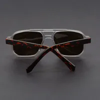 Vintage Punk pilote carré lunettes de soleil femmes pour hommes mode marque de luxe concepteur nuances en plein air conduite populaire mâle lunettes de soleil 4