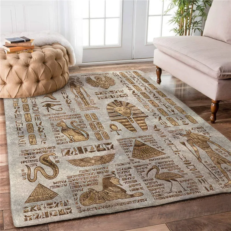 

Egypt Area Rug 3D All Over Printed Non-slip Mat Dining Room Living Room Soft Bedroom Carpet 01