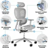 Ergonomic Mesh Office Chair with 3D Adjustable Armrest,High Back Desk Computer Chair Ergo3d Ergonomic Chairs with Wheels for Hom 4