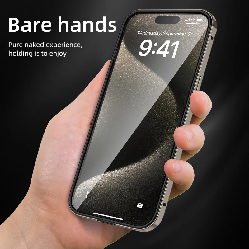 Premium Aluminum & Silicone Anti-Collision Phone Frame Luxury Case
