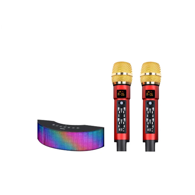 Home Ktv Smart Wireless Microphone Mobile Phone Blue tooth Microphone Karaoke Sound Set