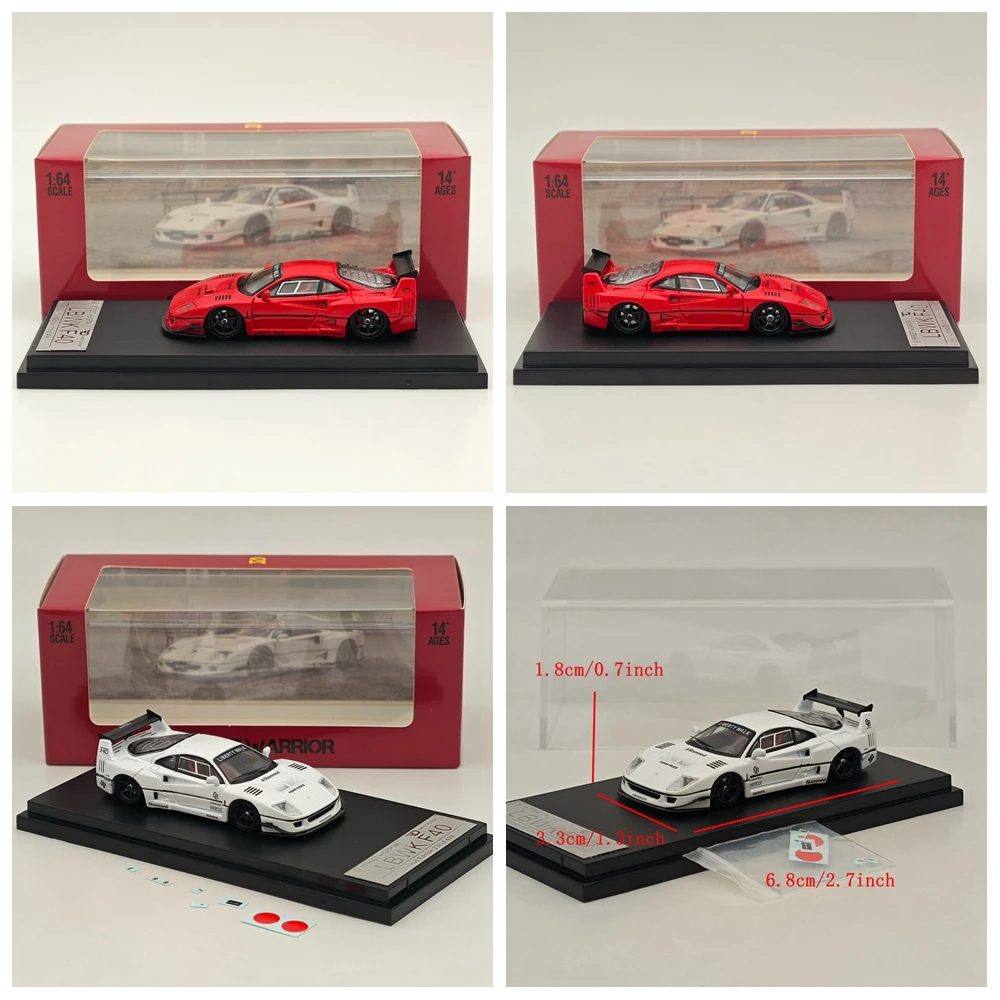 ■1/64【LBWK F40 STREET　WARRIOR】RED➕WHITE Ferrari F40 with LBWK Kit Red by Street Warrior - MINIATURE