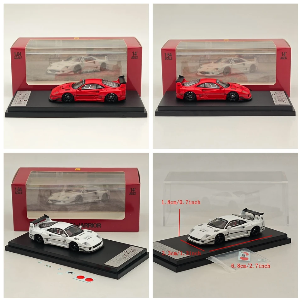 LBWK Liberty Walk F40 1/64 STREET WARRIOR Diecast Car - Slammed
