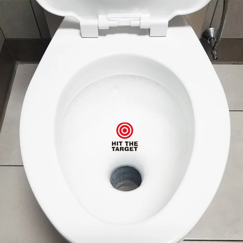 Toilet Sticker Potty Training Targets 1pc Removable Bullseye Target for Home Bathroom
