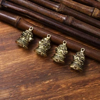 1X Imitation Brass Handicraft die-casting Wind Bell Chinese Classics Metal Antique Bell Feng Shui Wind Chime Fortune Jingle Bell 1