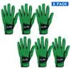 Golf Gloves Men Left Hand Cool Comfortable Micro Soft Fiber Breathable Green Golf Gloves Improved Grip System Golf Glove Men 6