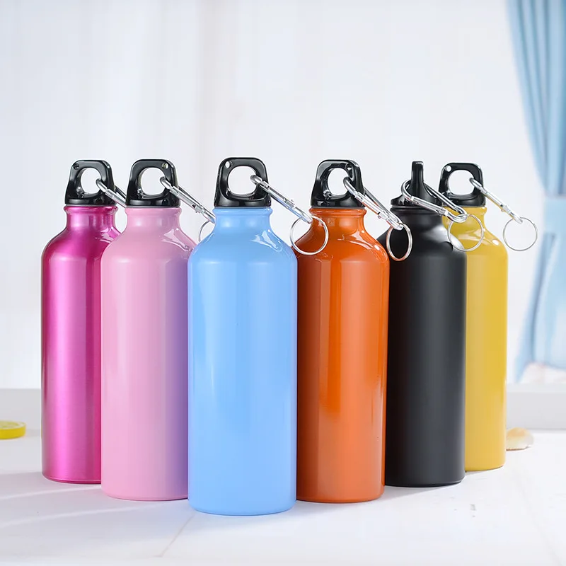 Alloy Sport Water Bottle 500ml Hiking Camping Cycling Water Bottle Kettle with Buckle sports water bottle sports bottle water bottle