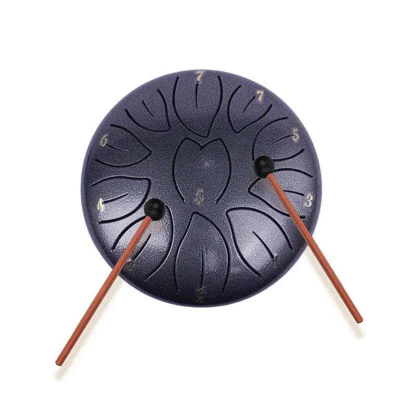 Lot De 6 Tambourins 15 Cm - Instrument Percussion Pour Adultes, Danse, Yoga, Fêtes - 5