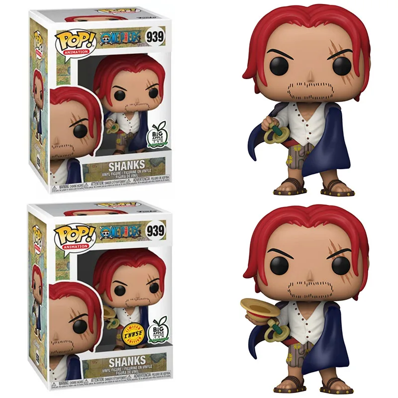 Funko Pop Onepiece Anime Figures Shanks #939 Action Figures Esclusive Bambole Da Collezione Giocattoli Regali Per Bambini