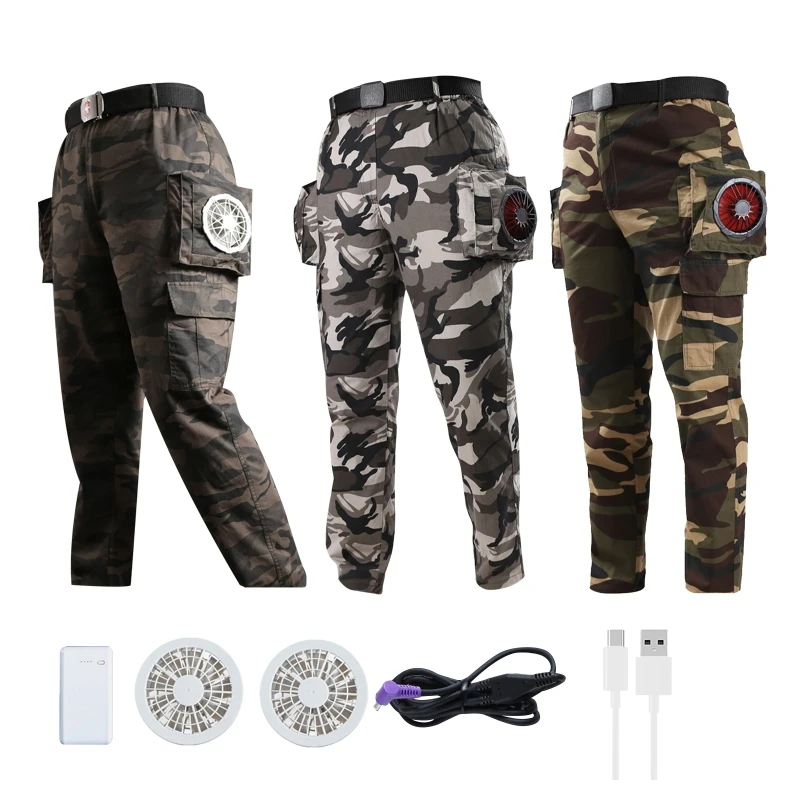

Men for Sun for Protection Fan Pants Cooling Trousers Comfort for Working Fishin