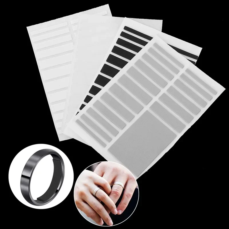 Reduce Ring Size Stickers Anti Slip Cuttable Rings Size Resizer Men Women Finger Ring Transparent EVA Silicone Adjusting Pad