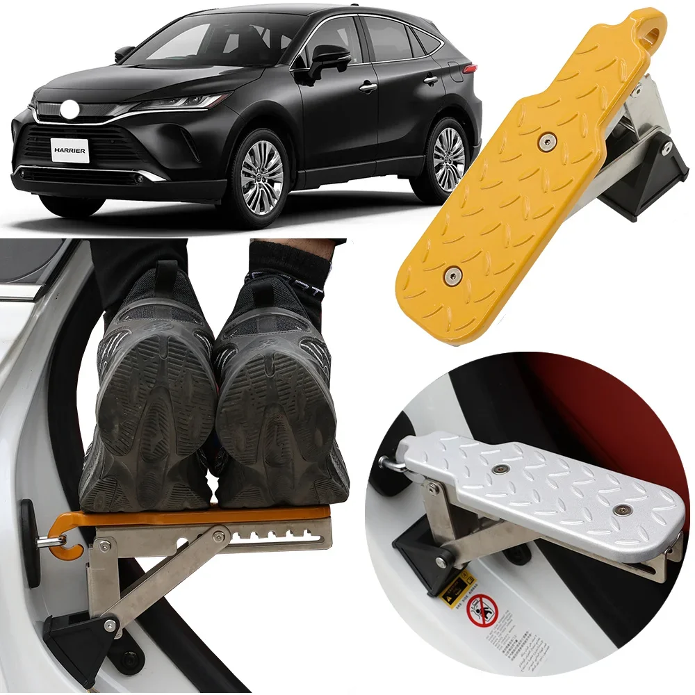 

CAR DOOR STEP, Extra Long - Supports Both Feet, As Seen on Shark Tank Car FOR TOYOTA HARRIER 2014-2024 Stainless steel