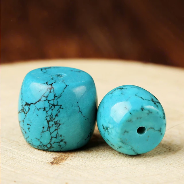 Beads Turquoise Natural Stones Needlework  Turquoise Beads Jewelry Making  - Natural - Aliexpress