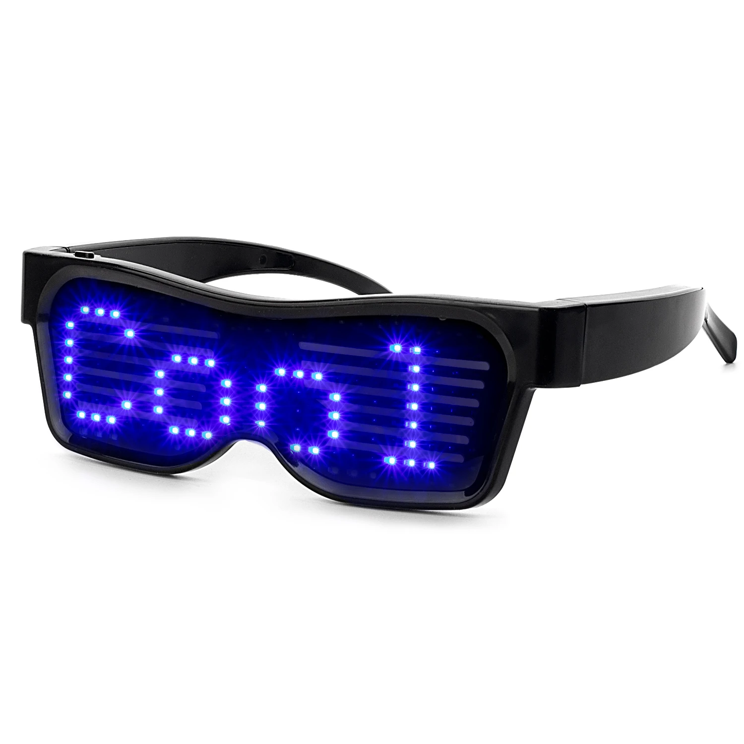 Bluetooth-Compatible APP LED Glasses Flashing - Display Messages,  Animation, DJ Holiday Party Birthday Children's Toy Gift - AliExpress