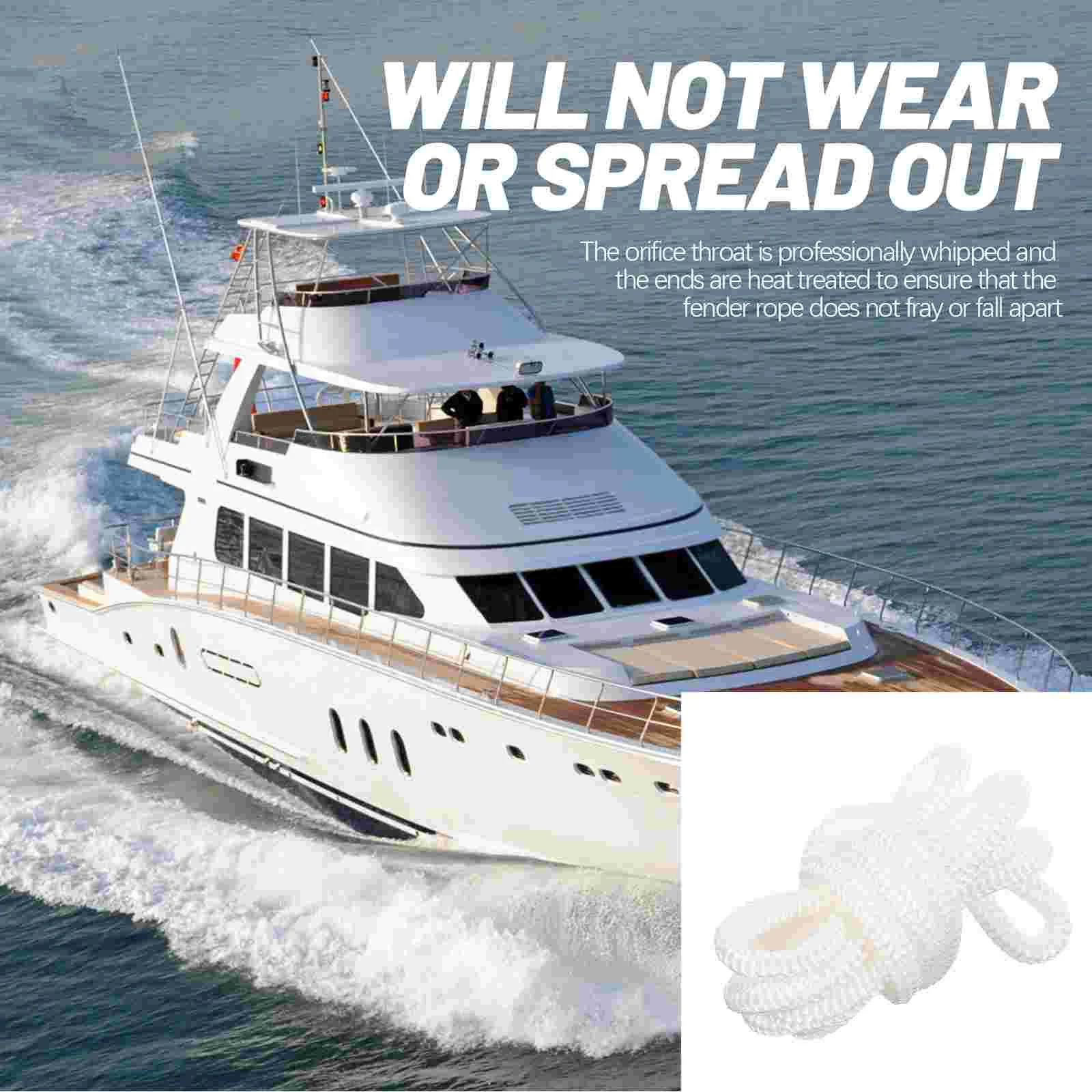 

146cm Boat Fenders Rope Boat Rail Cleat Fenders Line Practical Boat Rope Marine Fenders Rope Fenders Line For Boat