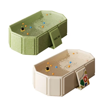 Lavabo da bagno pieghevole da 1 pezzo, facile da riporre, vasca da bagno semplice, comoda da trasportare per uso interno ed esterno