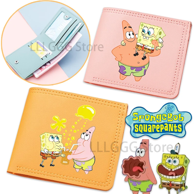 SpongeBobCuteWalletPatrickSquidwardShortUltrathinSnapWallet