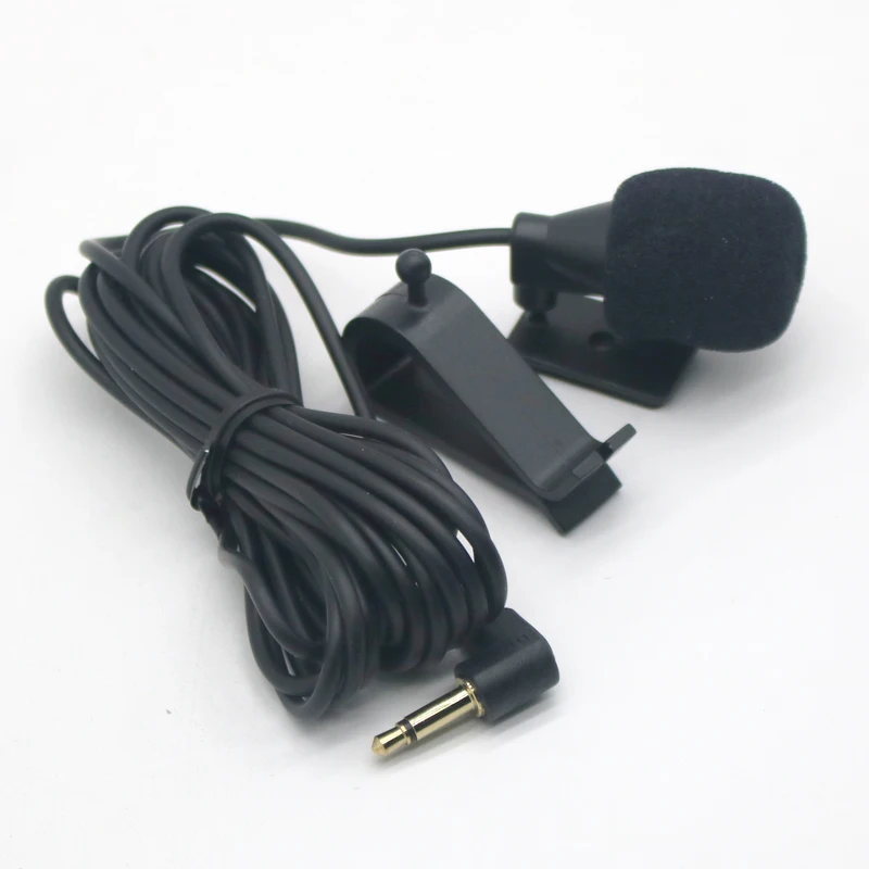 Car Audio Microphone 3.5mm Clip Jack Plug Mic Stereo Mini Wired External Microphone For Auto DVD Radio 3m Long